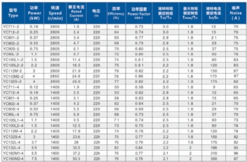 YC series single phase asynchronous motor