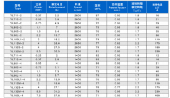 YL series single phase asynchronous motor